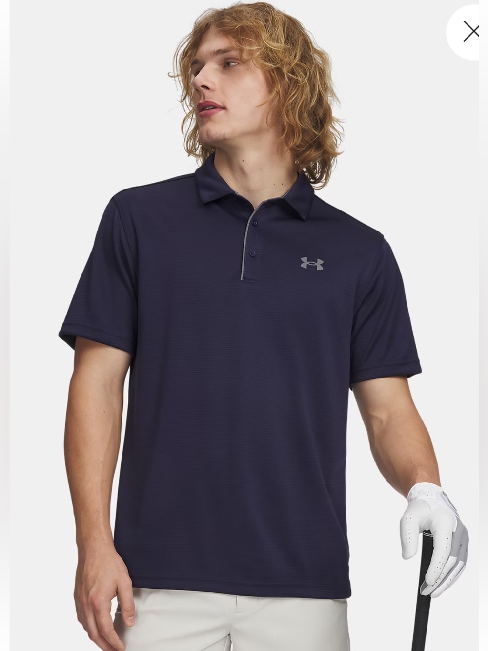 Under Armour Men's Dark Navy Tech Polo Shirt SZ M NEW
